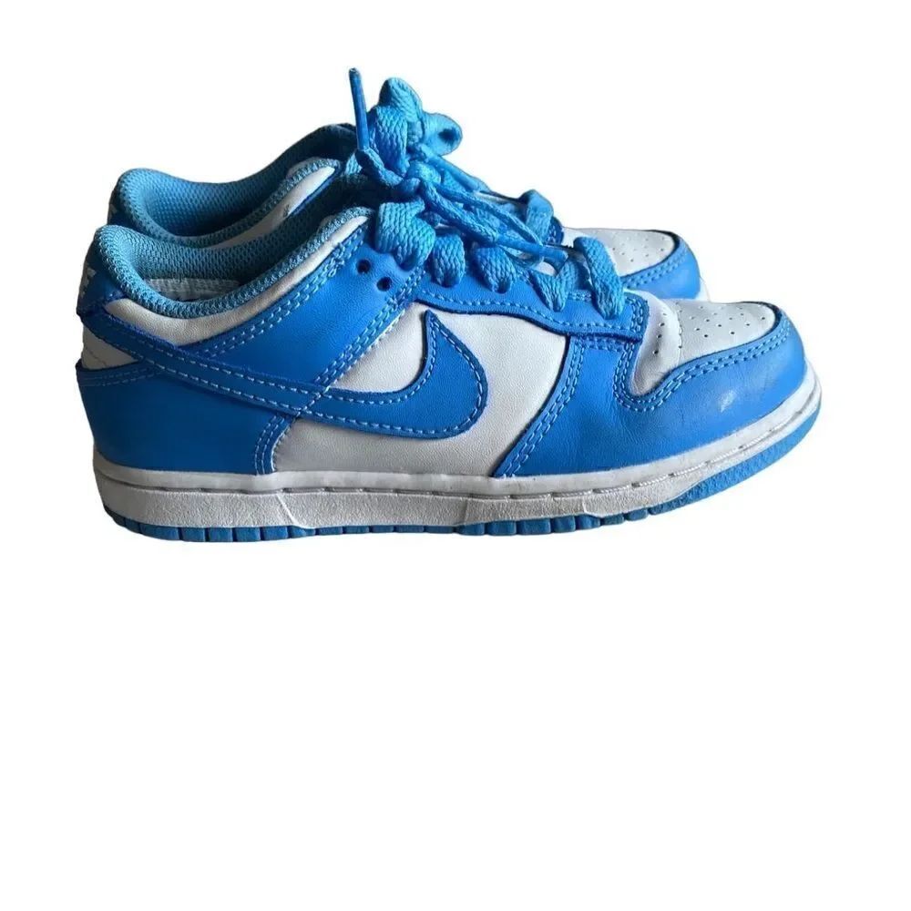 Nike boys/unisex PS university blue dunks, low sneaker very good condition 12.5.